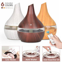 300ML USB humidifier Electric oil Aromatherapy wood grain Ultrasonic air diffuser with 7 colors lights  for home office Car 2024 - buy cheap