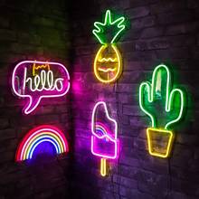 Bar Neon Light Party Wall Hanging LED Neon Sign for Xmas Shop Window Art Wall Decor Neon Lights Colorful Neon Lamp USB Powered 2024 - buy cheap