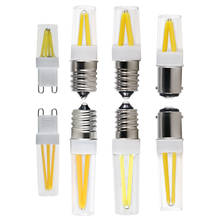 ampoule led E14 E17 B15 G9 2W 3W Dimmer filament bulb 110v 220v cob dimmable mini glass candle light spotlight decoration lamp 2024 - buy cheap
