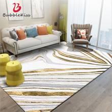 Bubble Kiss Nordic Style Golden Abstract Line Stone Pattern Rugs Crystal Velvet Carpets For Living Room Non-slip Floor Mats 2024 - buy cheap
