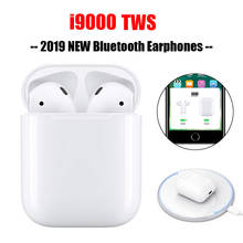 I9000 TWS bluetooth-гарнитура, наушники, мини беспроводные наушники, спортивные наушники с функцией беспроводной зарядки 2024 - купить недорого