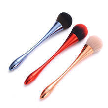 Single Powder Foundation Makeup Brush Rose Gold Soft Blush Blending Brush Face Beauty Tools Goblet Shape Red Blue Cosmetic Brush 2024 - buy cheap