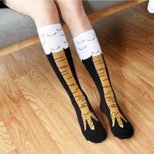 3D Funny Chicken Women's Thigh Socks Winter Autumn High Sock 3D Cartoon Ainimals Cute Funny Thin Toe Feet Ladies Creative Socks 2024 - buy cheap