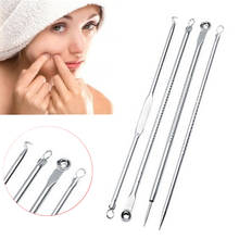 4/5/7pcs/set Remover Tool Needles Facial Pore Cleaner Spoon for Face Skin Care Blackhead Comedone Acne Pimple Blackhead Tool 2024 - buy cheap
