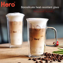 Coffee Cup Reusable High-quality Double Layers mug Coffee Glass Cup Heat Insulation Drinking Milk Tea Cups Transparent Drinkware 2024 - buy cheap