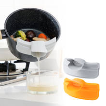 Spill-proof utensílios de cozinha redonda boca borda desvio dispositivo duckbill líquido desvio bico sopa pote gadgets cozinha 1pcs 2024 - compre barato