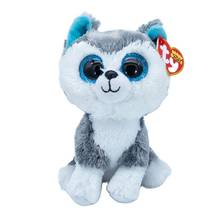 New 6 inch 15 cm Ty big eyes plush pea plush animal off-white husky collection doll for children's birthday and Christmas gifts 2024 - buy cheap