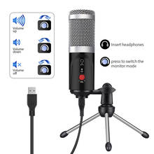 Condenser Microphone computer USB Port Studio Microphone For pc Sound Card Professional Karaoke Microphones DJ Live Recording 2024 - buy cheap
