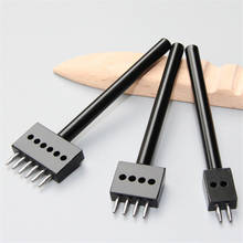1Pc DIY Leathercraft Tools 5mm Leather Hole Punches Stitching Punch Tool 2+4+6 Prong Tools For Leather Belt Punching Accessories 2024 - buy cheap