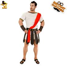 Purim antigo caesar roman roupas de halloween cosplay guerreiro gladiador fantasia festa vestir-se para adulto masculino 2024 - compre barato