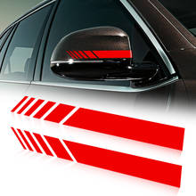 Наклейка для автомобиля зеркало заднего вида боковая наклейка полоса винил для сиденья Ateca Leon Ibiza Alhambra Arosa Corboda Toledo 2024 - купить недорого