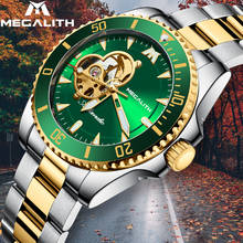 2020 Top Brand MEGALITH Luxury Men's Watch Automatic Mechanical Waterproof Clock Male Sport Mechanical Steel Wrist Watch Relogio 2024 - buy cheap