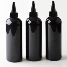 20pcs 300ml Empty Plastic Bottle With Pointed Mouth Cap Black PET Container Bottles Shampoo Lotion Liquid Soap Personal Bottle 2024 - buy cheap