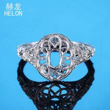 Helon prata esterlina 925 5.5mm princesa corte mulheres na moda jóias finas presente elegante único casamento semi montar anel 2024 - compre barato