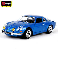 Bburago-modelos de carro em liga 1:24, 1971, renault, alpino, simulação, artesanato, coleção, ferramentas de brinquedo, presente 2024 - compre barato