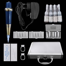 Kit de caneta para máquina de maquiagem permanente, conjunto de adaptador de sobrancelhas, lábios, delineador para microblading com agulhas de tatuagem 2024 - compre barato