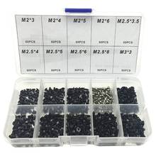 500Pcs M2 M2.5 M3 KM Screw Flat Head Phillips Screws Laptop Notebook Screws Set Kit For Computer Small Screw 2024 - buy cheap