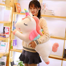 50/60/80cm Lovely Unicorn Stuffed Animals Plush Toy Unicorn Animal Horse Pillow High Quality Cartoon Gift For Children 2024 - buy cheap