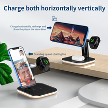 15W 3 In 1 Magnetic Wireless Charger Stand For IPhone 12 Mini Pro Max/Apple Watch Fast Charging Dock Station For Airpods Pro 2024 - buy cheap