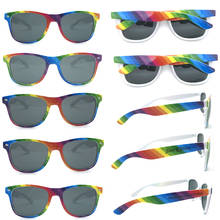 Gafas de sol arcoíris de estilo Retro, lentes de sol cuadradas clásicas de los 80, regalos de boda, recuerdos, regalos de devolución, 60 pares 2024 - compra barato