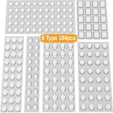 184pcs Cabinet Door Bumpers Kitchen Drawer Dampening Buffer Pad Clear Self Adhesive Silicone Feet Reduce Noise Cupboard Cushions 2024 - buy cheap
