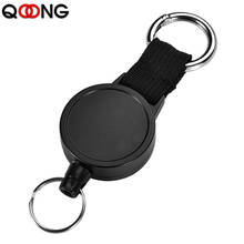 Sporty Retractable Alarm Key Chain Resilience Steel Wire Rope Elastic Keychain Anti-lost Telescopic Key Ring Keys Trinket H25 2024 - buy cheap