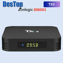 tanix TX3 2gb Amlogic S905X3 Android 9.0 TV BOX Quad Core 2.4G/5GHz Wifi BT H.265 Youtube 8K Media Player netflix google 5pcs 2024 - buy cheap