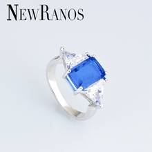Newranos Fusion Stone  rings green crystal Anel Engagement Jewelry for Women party wedding Rings  RWX001722 2024 - buy cheap
