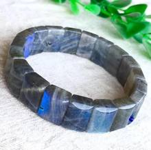 natural  labradorite  Blue moon hand row  labradorite  bracelet  wholesale 2024 - buy cheap