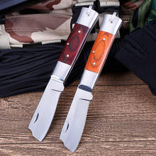 Brand Damascus Steel Folding Blde Knife Survival Tactical Knife Hunting Outdoor Camping Pocket Knives Wood Handle Knife Tools 2024 - buy cheap