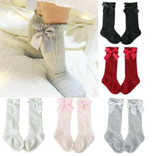Brand 0-4Y New Kid Tights Baby Girl Stocking Infant Ruffles Bow Tie Patchwork Dancing Warm Girls Cotton Soft Baby Stockings 2024 - buy cheap