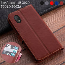 Luxury Leather Flip Book style Case For Alcatel 1B 2020 cover Wallet Stand Card Holder Case For Alcatel 1 B 5002D 5002A cover 2024 - buy cheap