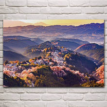 Крепление Yoshino Нара, Осенний пейзаж, Осенний пейзаж, тканевые плакаты на стену, домашнее искусство, украшение для гостиной KP776 2024 - купить недорого