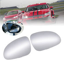 Car ABS + Glass Left & Right Rearview Mirror Heated Decoration Side Wing Mirror Accessories For VW Golf 5 2006 2007 2008 2009 2024 - buy cheap