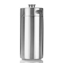 Stainless Steel Mini Beer Keg Growler 3.6L Barrel Bottle Screw Top Naked Keg 2024 - buy cheap