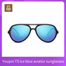 YoupinTS ice blue aviator sunglasses STR015-0105 TAC polarized lenses for men and women 2024 - buy cheap