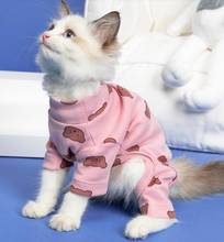 Sudadera con capucha para Gato, ropa con estampado de gato, bordado 2024 - compra barato