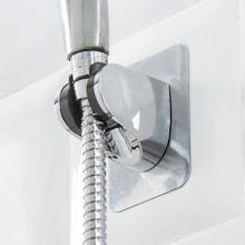 Popular ajustável auto-adesivo handheld titular do chuveiro de sucção up chrome polido fixado na parede do banheiro titular do chuveiro 2024 - compre barato