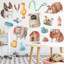 Cute Dog Pet Store Wall Decorative Stickers Cartoon Removable Wall Sticker DIY for  Children Room for Home Decor  Room decal 2024 - buy cheap