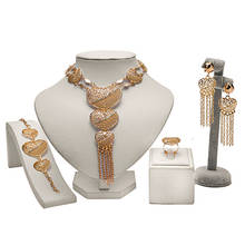 ZuoDi-Conjunto de joyería nigeriana para mujer, conjunto de cuentas africanas, conjunto de joyería nupcial 2020, conjunto de joyería de oro de Dubái, venta al por mayor 2024 - compra barato