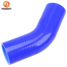 POSSBAY Universal Blue 45 Degree 38/51/57/60/63/70/76/80/83mm Car Constant Diameter Silicone Hose Pipe Turbo Intake Accessories 2024 - buy cheap
