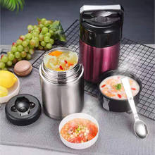 Large Capacity Thermos Lunch Box Portable Stainless Steel Breakfast Food Soup Containers Thermocup Vacuum Flasks 800ML/1000ML 2024 - buy cheap