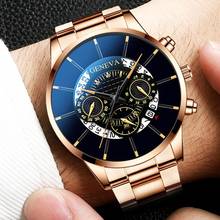 Relógio de quartzo pulseira de aço inoxidável, de luxo, feminino, com mostrador grande, 533 2024 - compre barato