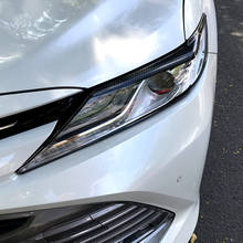 Luces delanteras para el coche pegatinas para los párpados de cejas ABS cubierta de ajuste para Toyota Camry 2018 + Accesorios para el estilo del coche 2024 - compra barato