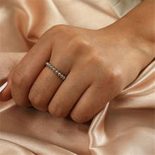 Mangosky fashion chain frisado anéis abertura anel para mulher 2024 - compre barato