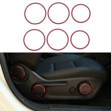 6Pcs Car Seat Adjustment Switch Knob Ring Cover Trim Red for Mercedes Benz A B GLA CLA Class W176 W117 W246 C117 A180 2024 - buy cheap