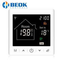 Beok-termostato inteligente para aquecimento de água, wi-fi, controle de temperatura de piso, com função programável semanal 2024 - compre barato