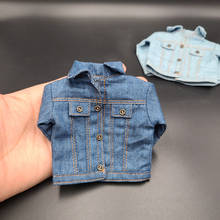 In Stock 1/6 Scale Female Figure Accessory Denim Jacket 3A Top Clothes Model for 12'' Action Figure Body 2024 - buy cheap