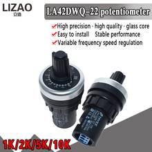 LA42DWQ-22 1K 2K 5K 10K 22mm Diameter Pots Rotary Potentiometer Converter Governor Inverter Resistance Switch 2024 - buy cheap