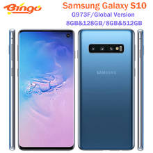 Samsung galaxy s10 g973f versão global desbloqueado celular exynos 9820 octa núcleo 6.1 "16mp & duplo 12mp 8gb & 128gb/512gb nfc 2024 - compre barato